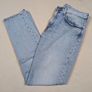 Levi's 502 Men's Size 34x34 Denim Blue Jeans Light Wash Big E Premium